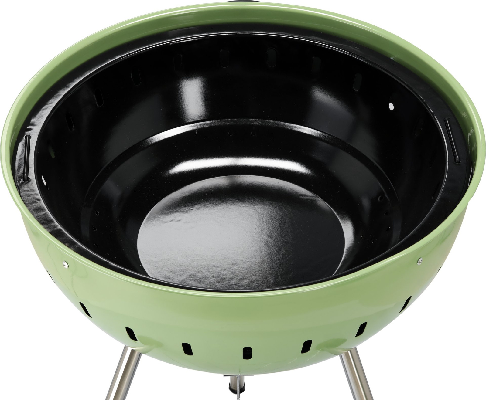 Grill à charbon, rond, ø 54 cm, vert | YATO YG-20303