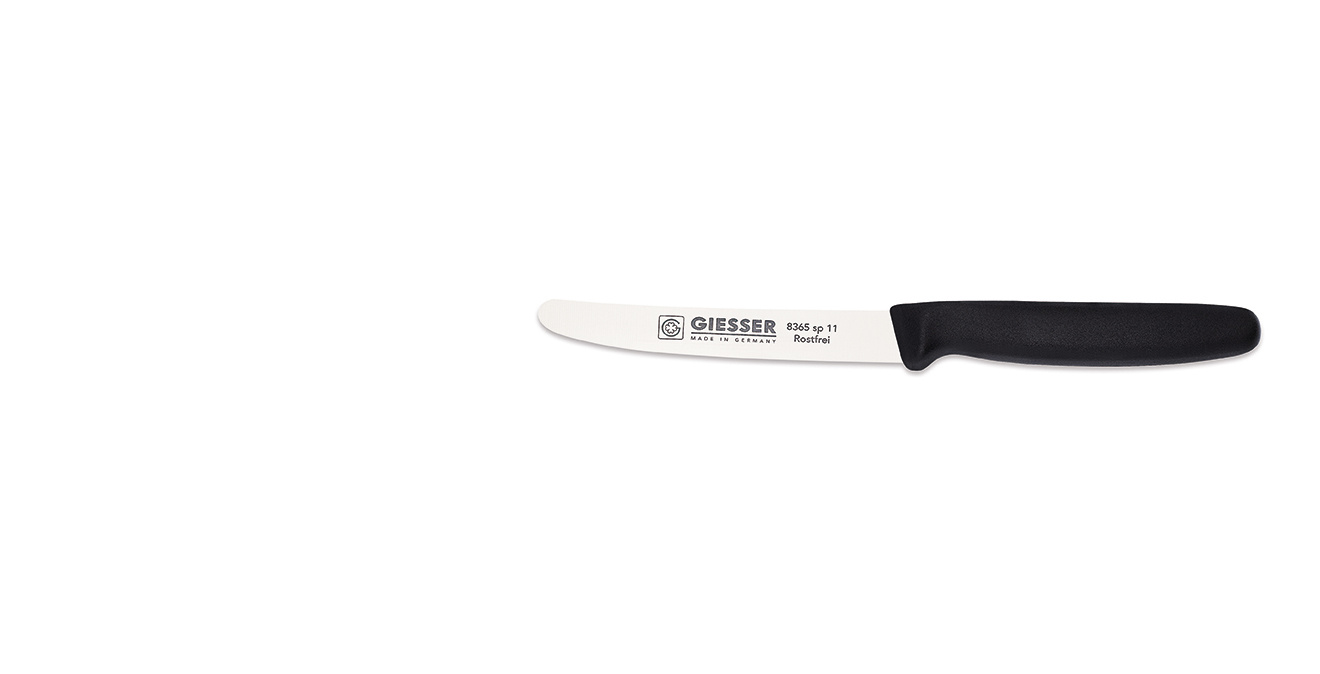 Couteau universel - 11 cm, noir | GIESSER MESSER 8365 sp 11