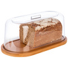 Plateau en bambou avec couvercle en SAN, 28x14x11.5 cm | APS 826