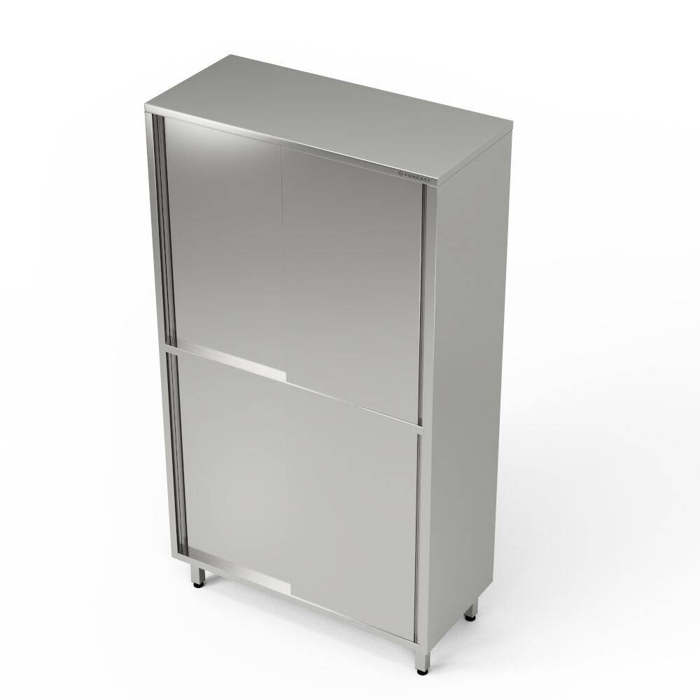 Armoire de stockage divisée en acier inoxydable 120x50x200 cm | FORGAST