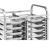 Chariot pliable en acier inoxydable pour plateaux et bacs - pour 30 GN 1/1 | FORGAST FG01103