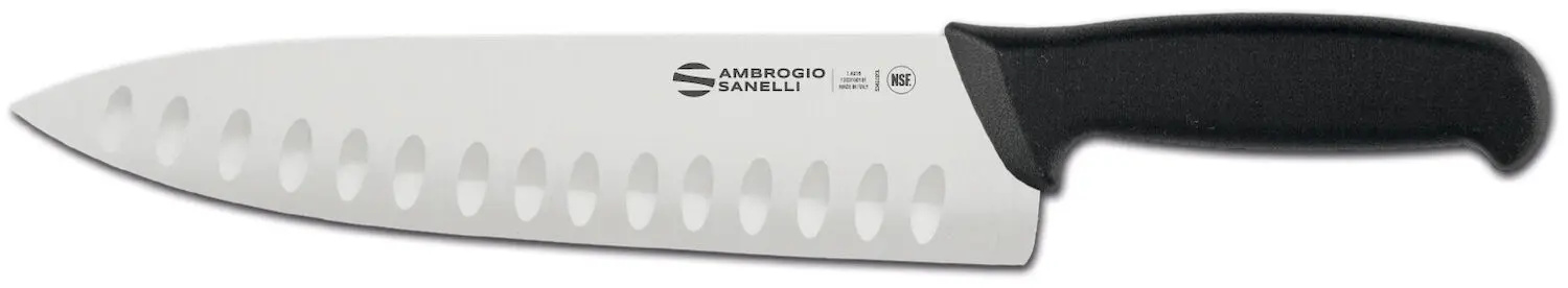 Couteau de chef alvéolé Supra, long. 39 cm | AMBROGIO SANELLI S347.024