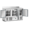 Table réfrigérée 3-portes 400 l, avec groupe frigorifique inférieur | FORGAST FG07003