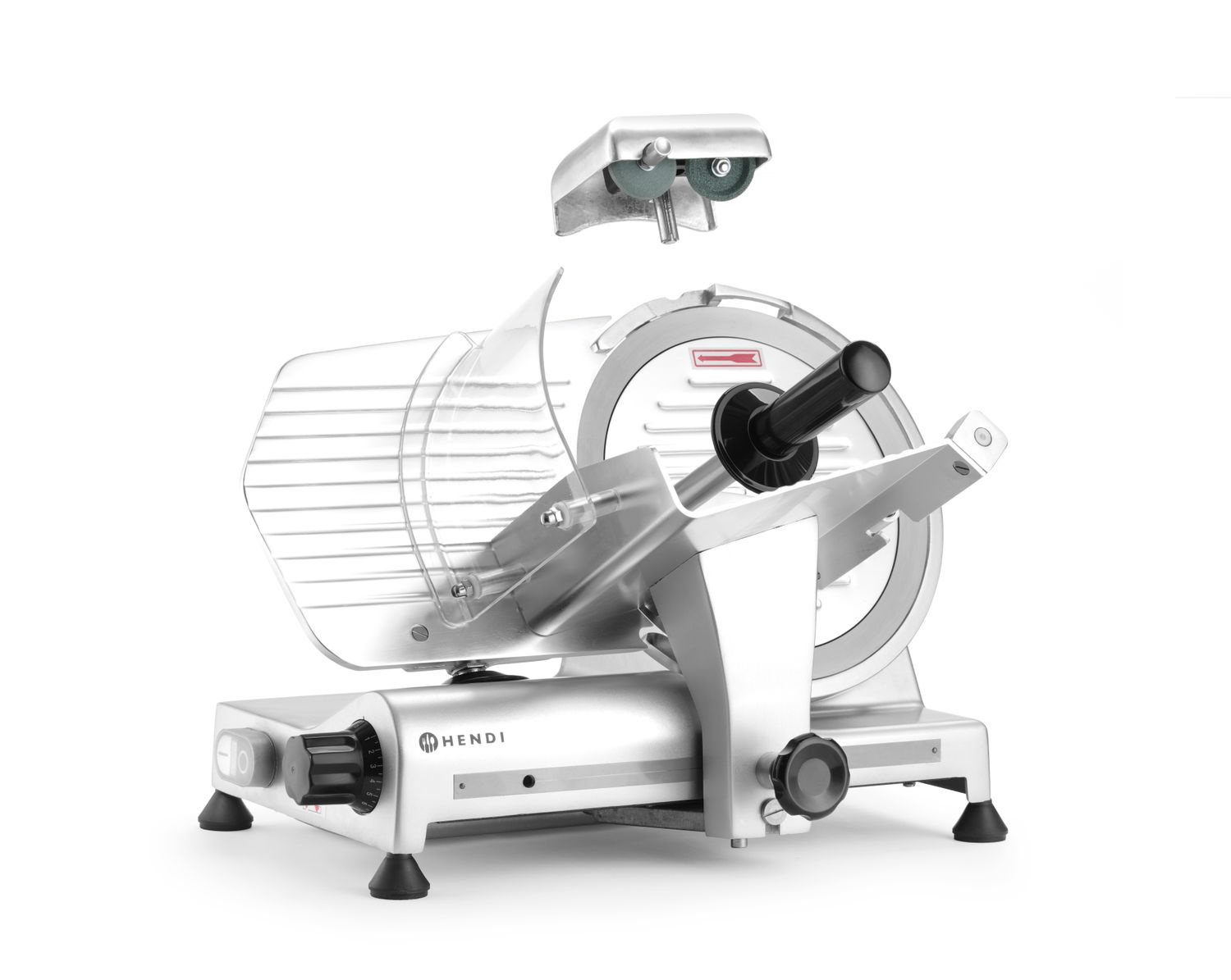 Trancheuse à charcuterie Kitchen Line 250, 0-12 mm, diamètre de lame 25 cm, 230 V | HENDI 210000