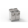 Friteuse électrique à 2 cuves sur bâti - capacité 2x13 L | TECNOINOX 716056