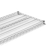 Étagère de stockage en acier chromé, 4 étagères, 61x45,5x180 cm pliable | FORGAST FG15131