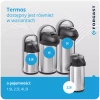 Thermos en acier de restauration avec pompe 2,5 l | FORGAST FG05825