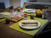 Set de table TIRA, PVC, vert, 45x33x0,1 cm | APS 60521