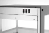 Vitrine chauffante de comptoir, noire, 230 V/500 W, 120 l | HENDI 273760