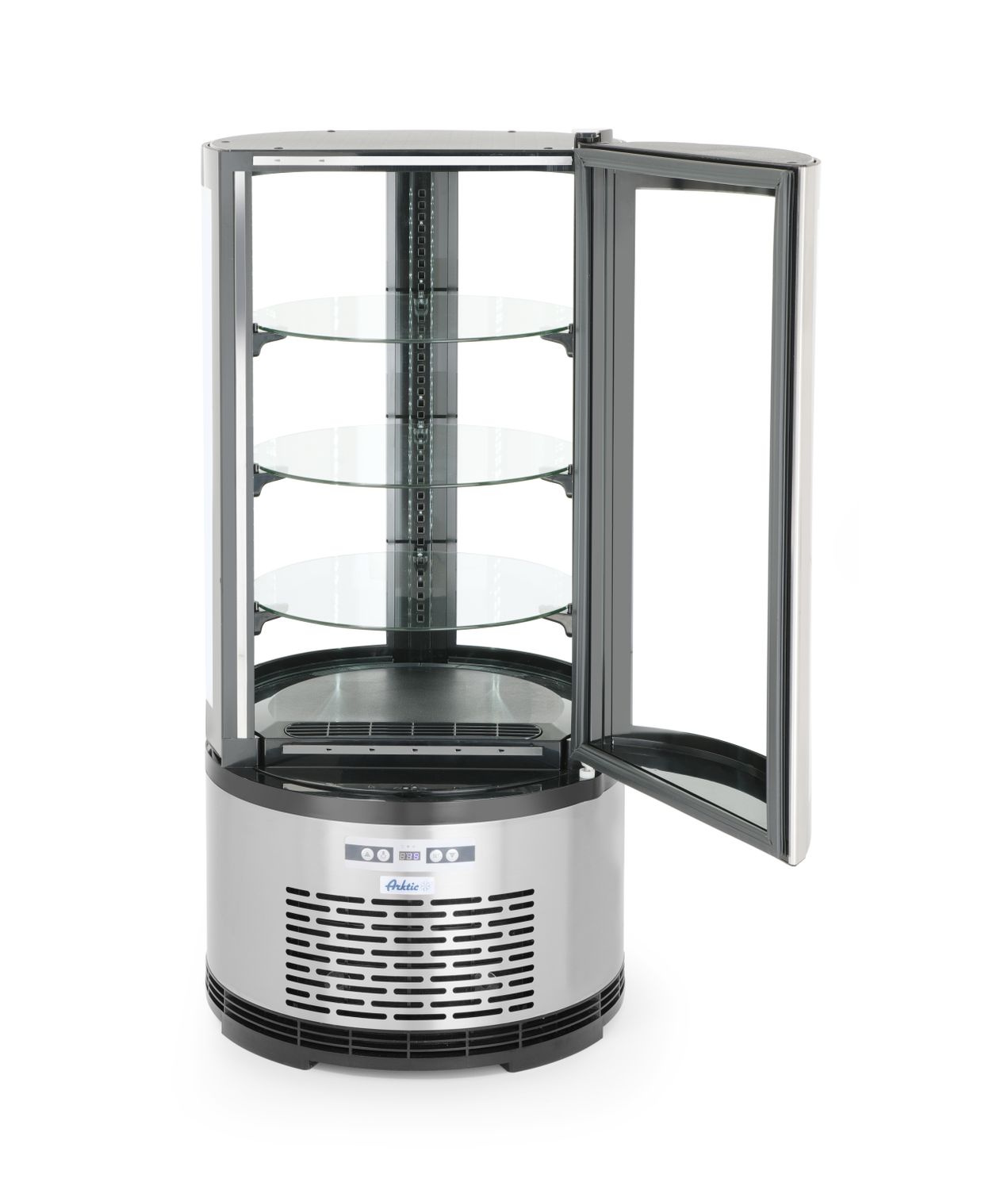 Vitrine réfrigérée ronde 100 L, LED, refroidissement dynamique | ARKTIC 233825