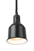 Lampe de réchauffage de plats cylindrique, noire, 0,25 kW | HENDI 273852