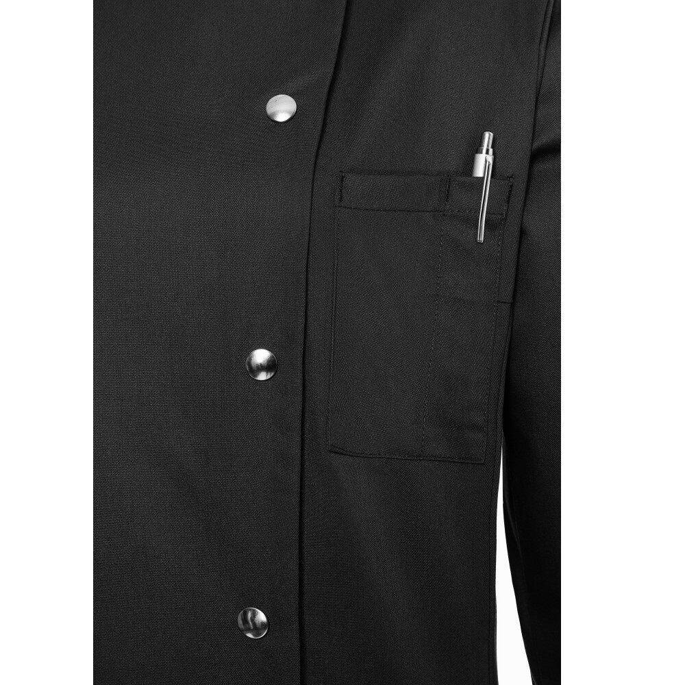 Veste de cuisine femme Larissa noire | KARLOWSKY JF 3-1