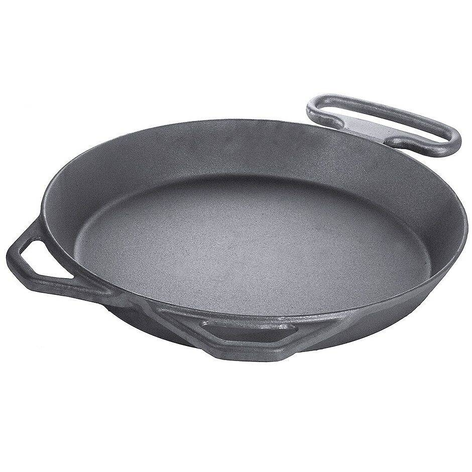 Poêle de restauration en fonte avec poignées, 80 cm | CONTACTO 5091/800