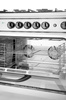 Cuisinière professionnelle à gaz à 5 brûleurs avec four électrique, 16,7 kW | HENDI 225707