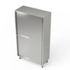Armoire de stockage divisée en acier inoxydable 100x50x200 cm | FORGAST