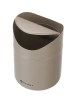Poubelle de table avec couvercle basculant, 1,2 L, beige, Ø 12 x H 16,5 cm | HENDI 440797