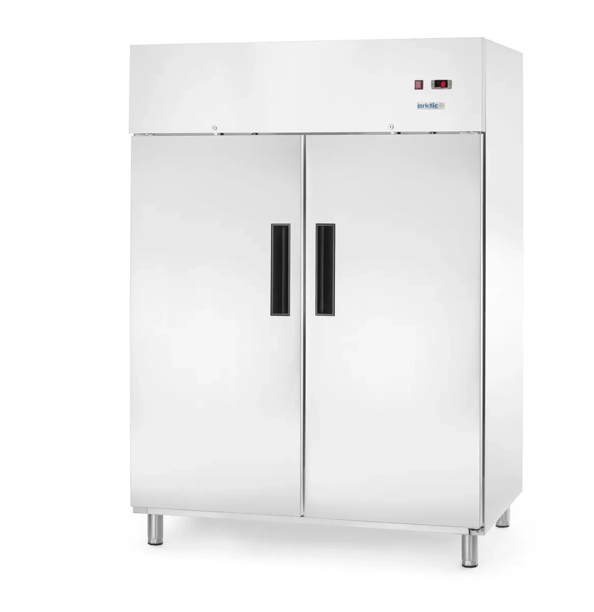 Armoire réfrigérée 2-portes GN 2/1, acier inoxydable, 1054 l, système de refroidissement statique | ARKTIC 236697