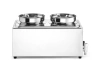 Bemar Hendi Ranger avec robinet de vidange, 8 L, 1000 W, 60,4 x 33,2 x 31,5 cm, bac 2x4 L, 3xGN 1/3 | HENDI 201473