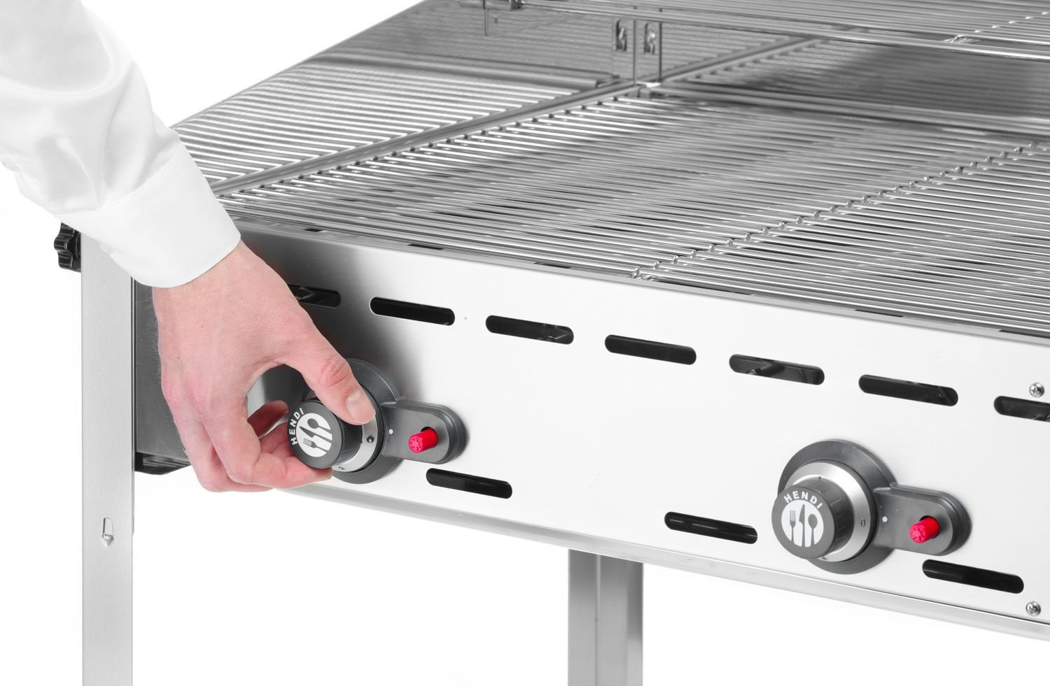 Grill gazowy Green Fire Profi Line à 2 brûleurs, 11,6 kW | HENDI 149508