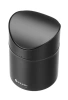 Mini-poubelle de table avec couvercle basculant, 1,2 L, noir Ø 12 x H 16,5 cm | HENDI 440773
