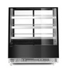 Vitrine réfrigérée 3 étagères 650 l, LED, noire, refroidissement dynamique | HENDI 233320