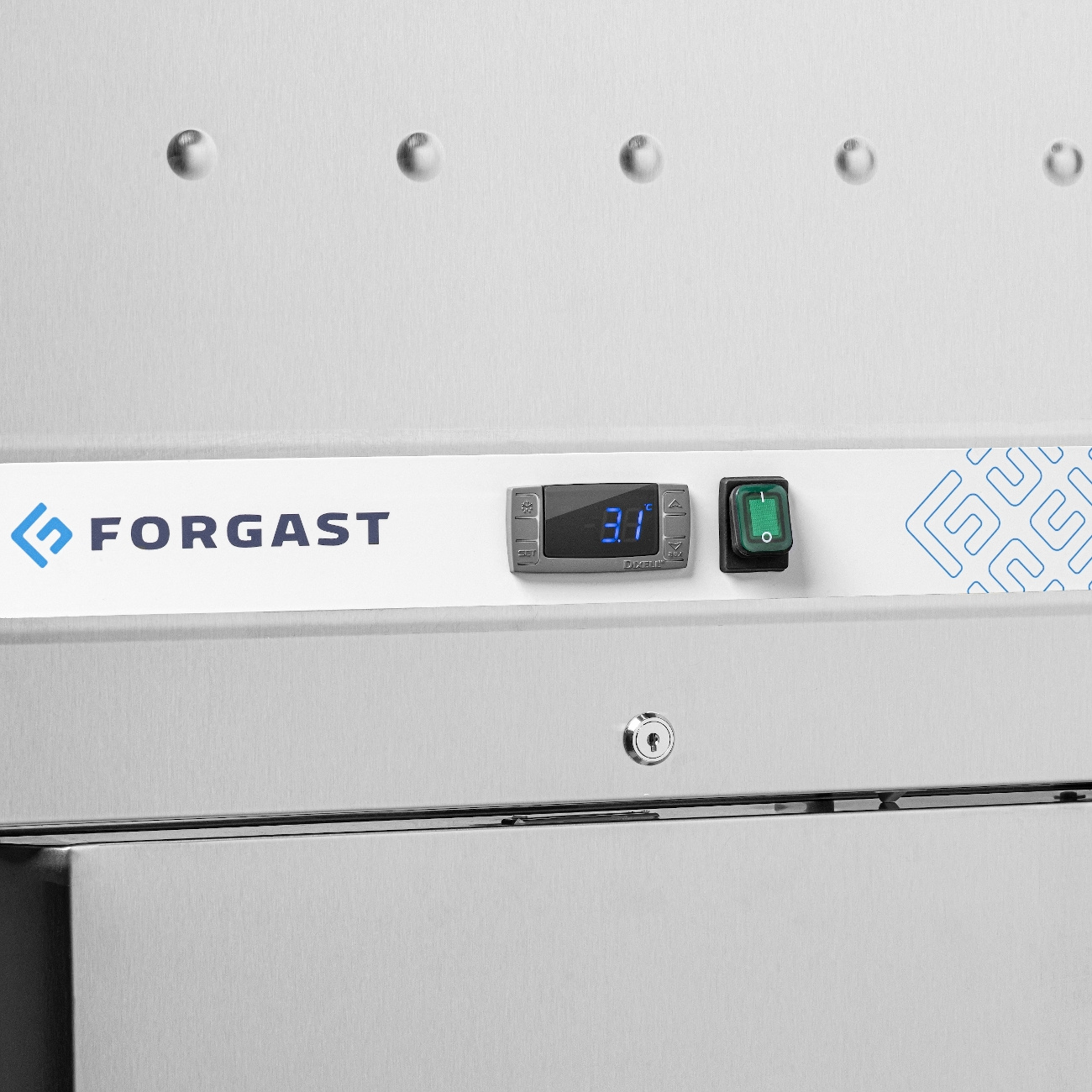 Armoire de congélation 1 porte 600 L, en acier inoxydable | FORGAST FG08172