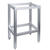 Socle de billot de boucher en acier inoxydable 50x50x60 cm | CONTACTO 3643/505