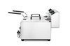 Friteuse électrique à 2 cuves avec robinet de vidange, 2x8 L, 2x3,5 kW | HENDI 209301