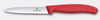 Couteau à légumes et à fruits Swiss Classic, lame dentelée 10 cm, rouge | VICTORINOX 6.7731.C1
