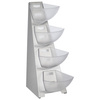 Présentoir buffet, quatre niveaux MULTITRACK, en acier, 33x19,5x53 cm | APS 11446