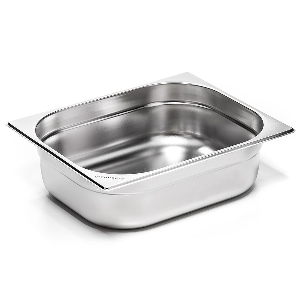 Récipient GN 1/2 10 cm standard en acier inoxydable | FORGAST FG04210V1