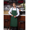 Tablier de cuisine Basic 75 x 90 cm avec poche et boucle vert forêt | KARLOWSKY BLS 5-32-Stck