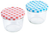 Bocaux avec couvercle, 230 ml, 7,5 cm, lot de 6 pièces | CONTACTO 2705/230