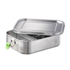 Boîte à lunch LUNCHBUDDY, acier inoxydable, 22.5x16.5x6.5 cm, 1.4 l | APS 66902