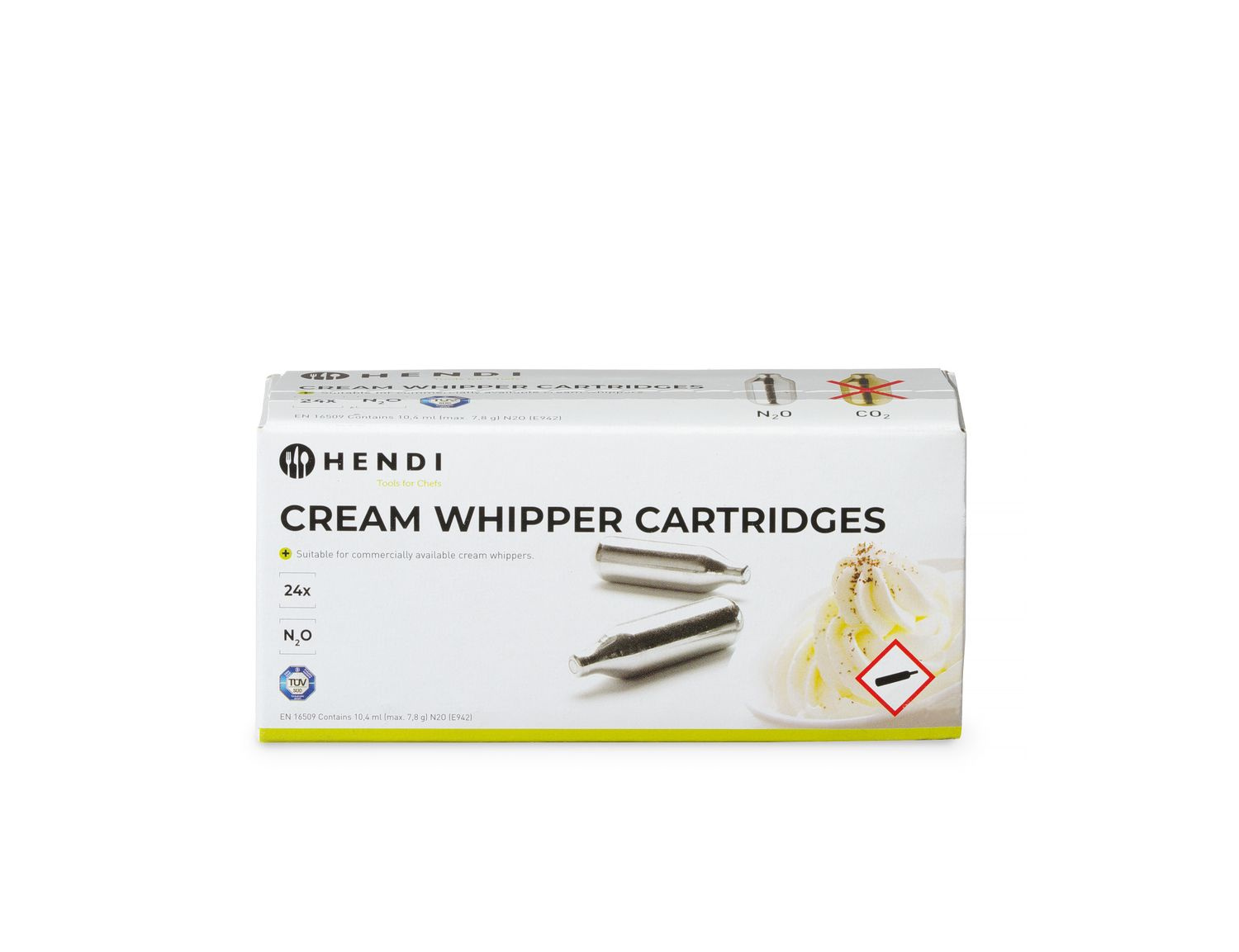 Cartouches pour siphon à crème fouettée - 24 pcs | HENDI 588215