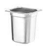 Bac GN 1/6 prof. 20 cm en acier inoxydable KITCHEN LINE | HENDI 806654