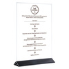Porte-menu format A6, 2 pièces, 10,5x7x17 cm | APS 71527