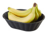 Corbeille à pain ou à fruits, WICKER LOOK, ovale, noire, 23x17x6.5 cm | APS 40216