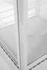 Vitrine réfrigérée 58 l, blanche, LED, dégivrage automatique, 45,2x40,6x81,6 cm | HENDI 233610