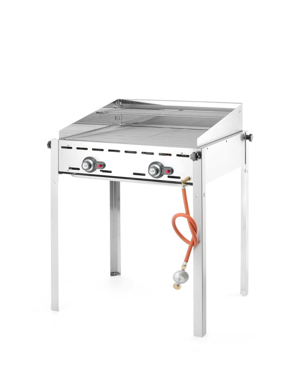 Grill gazowy Green Fire Profi Line à 2 brûleurs, 11,6 kW | HENDI 149508