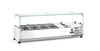 Vitrine réfrigérée 4 GN 1/3, 120x39,5x43 cm, 2-8°C, R600a | ARKTIC 232965