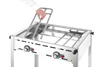 Grill gazowy Green Fire Profi Line à 2 brûleurs, 11,6 kW | HENDI 149508