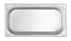 Récipient GN 1/3 prof. 10 cm en acier inoxydable KITCHEN LINE | HENDI 806432