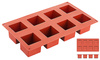 Moule pour biscuits en forme de cube, en silicone, 8 cavités, 5x5x5 cm | CONTACTO 6644/050