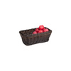 Panier en polypropylène GN LINE, rectangulaire, noir-marron, GN 1/4, 27.5x16.5x10.5 cm | APS 40245