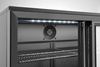 Réfrigérateur de bar pour boissons 3-portes, portes coulissantes, noir, acier laqué, 323 l | ARKTIC 236901