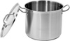Marmite haute en acier inoxydable - capacité 20,9 l avec couvercle | YATO YG-00005