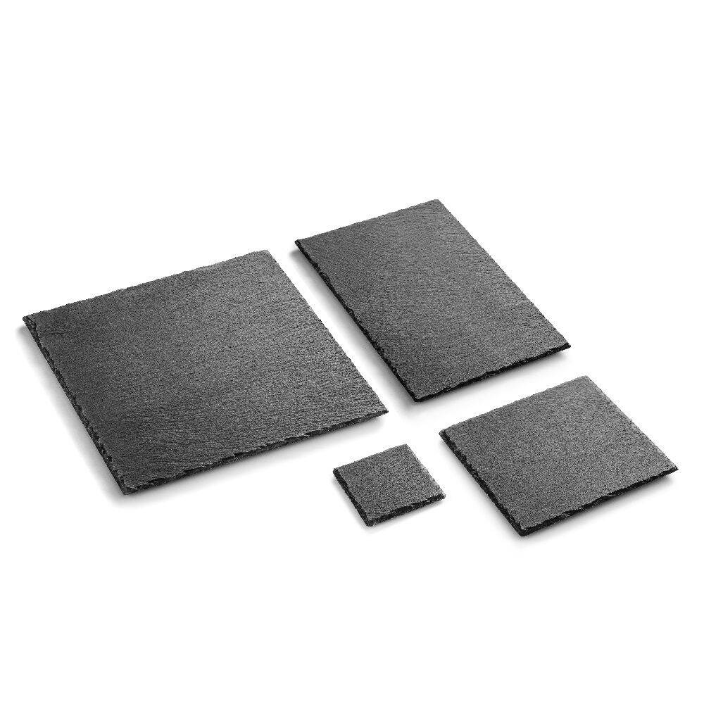 Plateau de présentation pour amuse-bouche en ardoise 20x20 cm | FORGAST FG03225