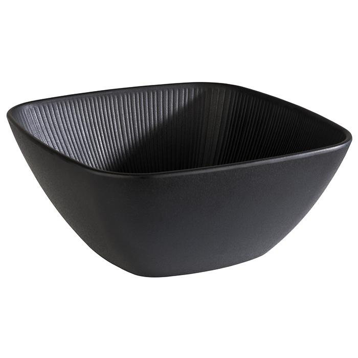 Bol NERO, mélamine, noir, 25x25x11 cm, 3,5 l | APS 85072