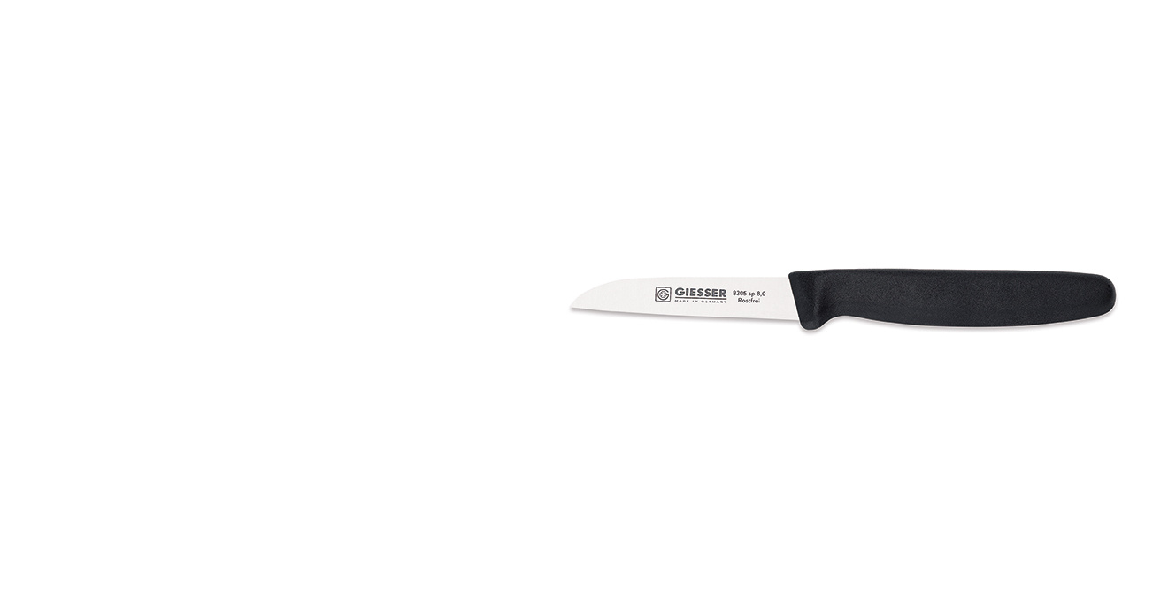 Couteau à légumes - 8 cm, noir | GIESSER MESSER 8305 sp 8,0